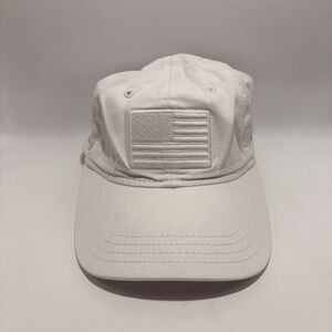 Academy Sports Outdoors American Flag Embroidered White Baseball Cap Hat Mens